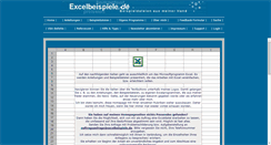Desktop Screenshot of excelbeispiele.de